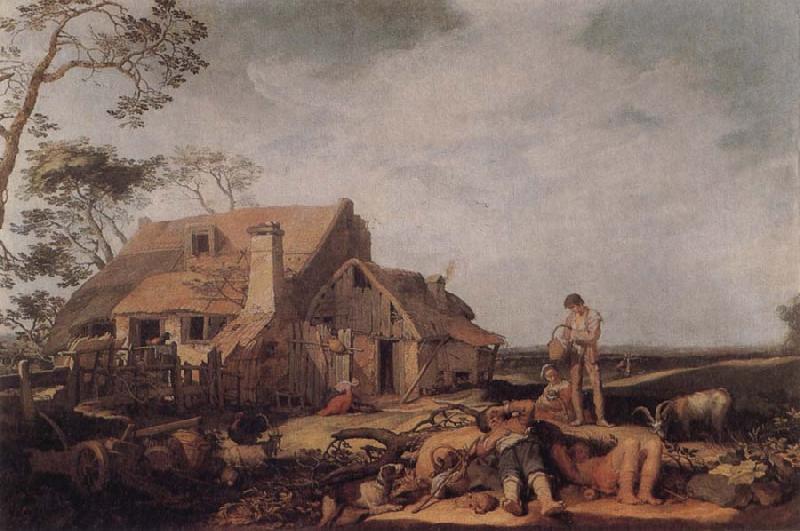 BLOEMAERT, Abraham Landscape with Peasants Resting Germany oil painting art